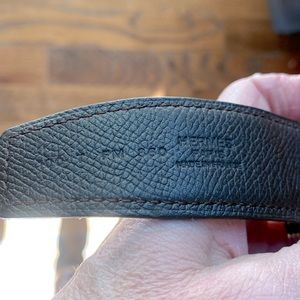 HERMES reversible leather belt